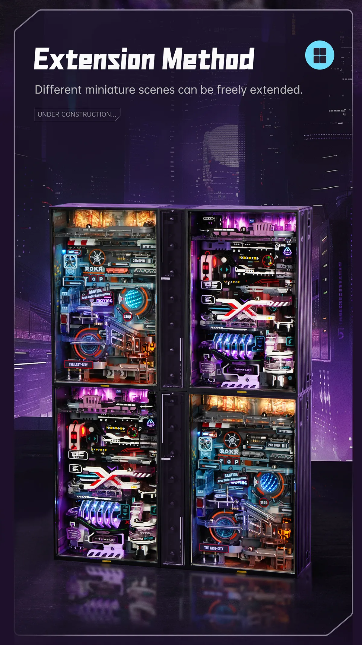 rokr the future city marble run mechanical 3d puzzle mr02s