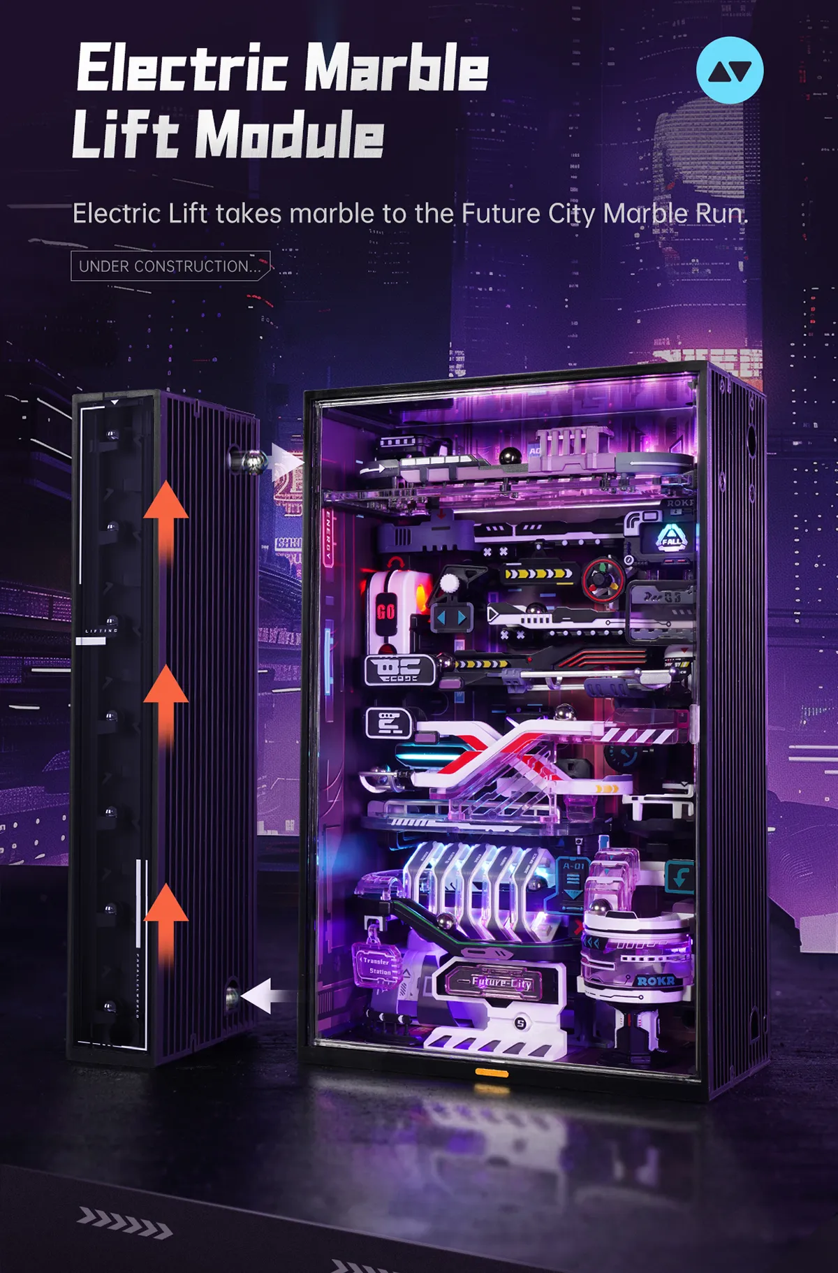 rokr the future city marble run mechanical 3d puzzle mr02s