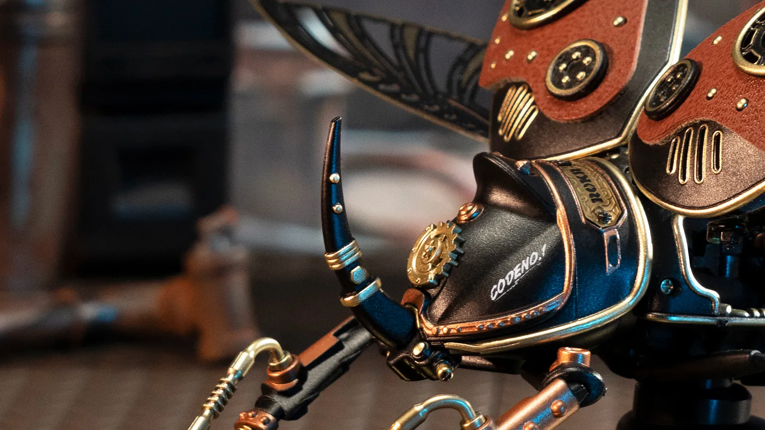 rokr rhinoceros beetle model diy 3d puzzle mi01
