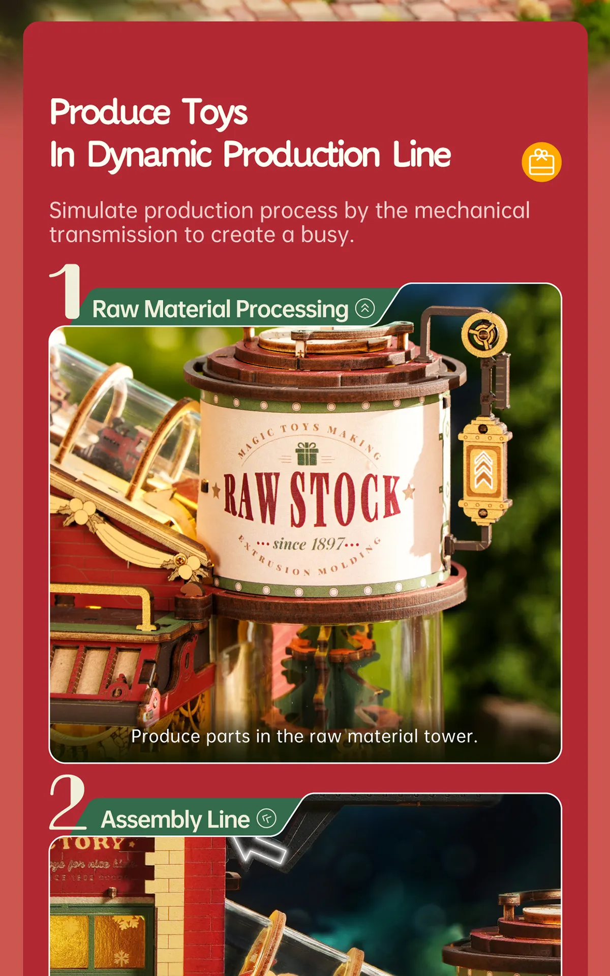 rokr dream gift factory wooden music box eab01