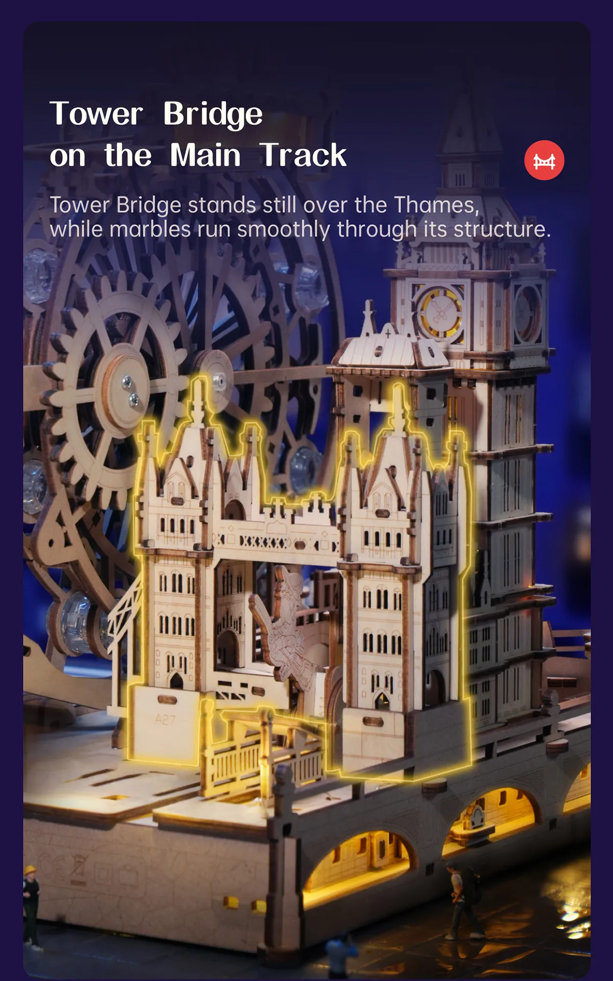 rokr marble travel london marble run wooden 3d puzzle egb01