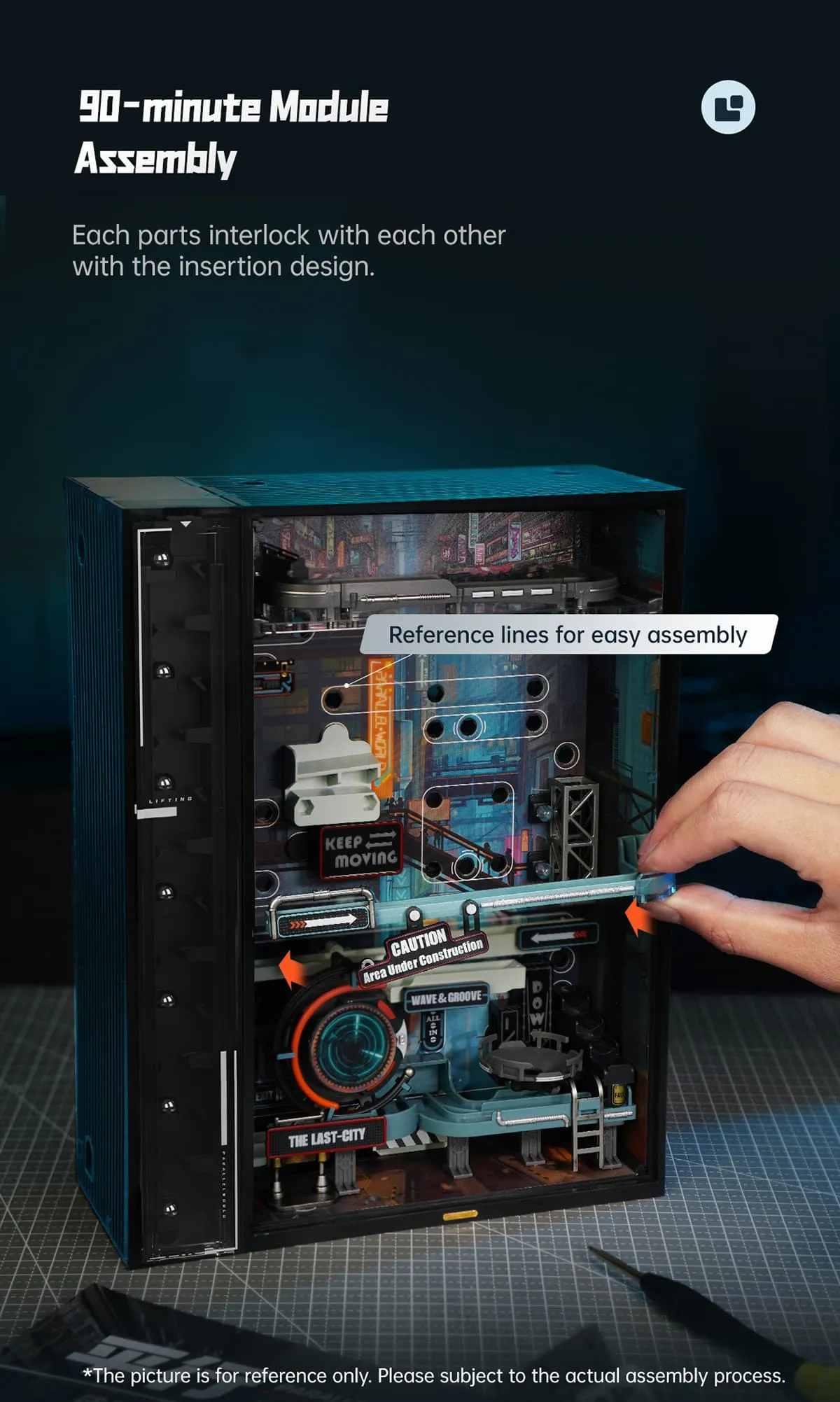 rokr the last city marble run mechanical 3d puzzle mr01s