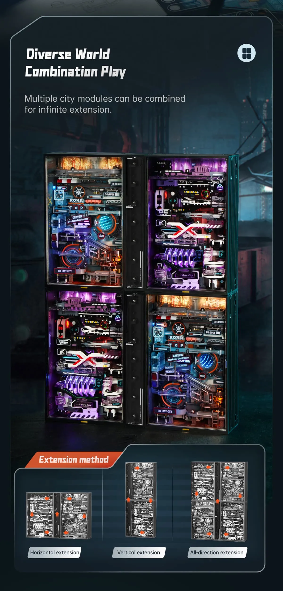 rokr the last city marble run mechanical 3d puzzle mr01s