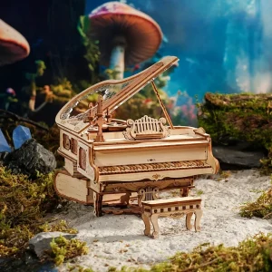 rokr magic piano mechanical music box 3d wooden puzzle amk81