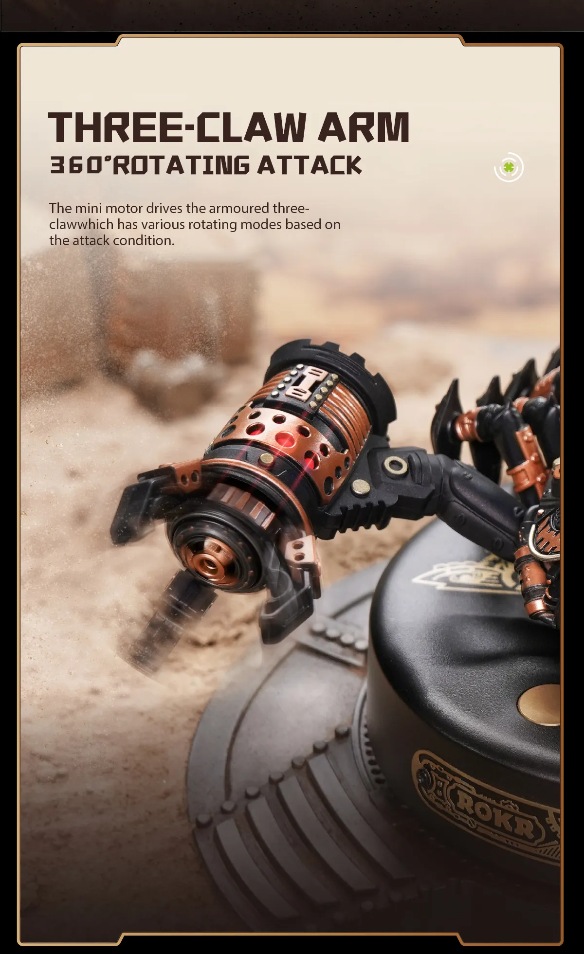 rokr emperor scorpion model diy 3d puzzle mi04