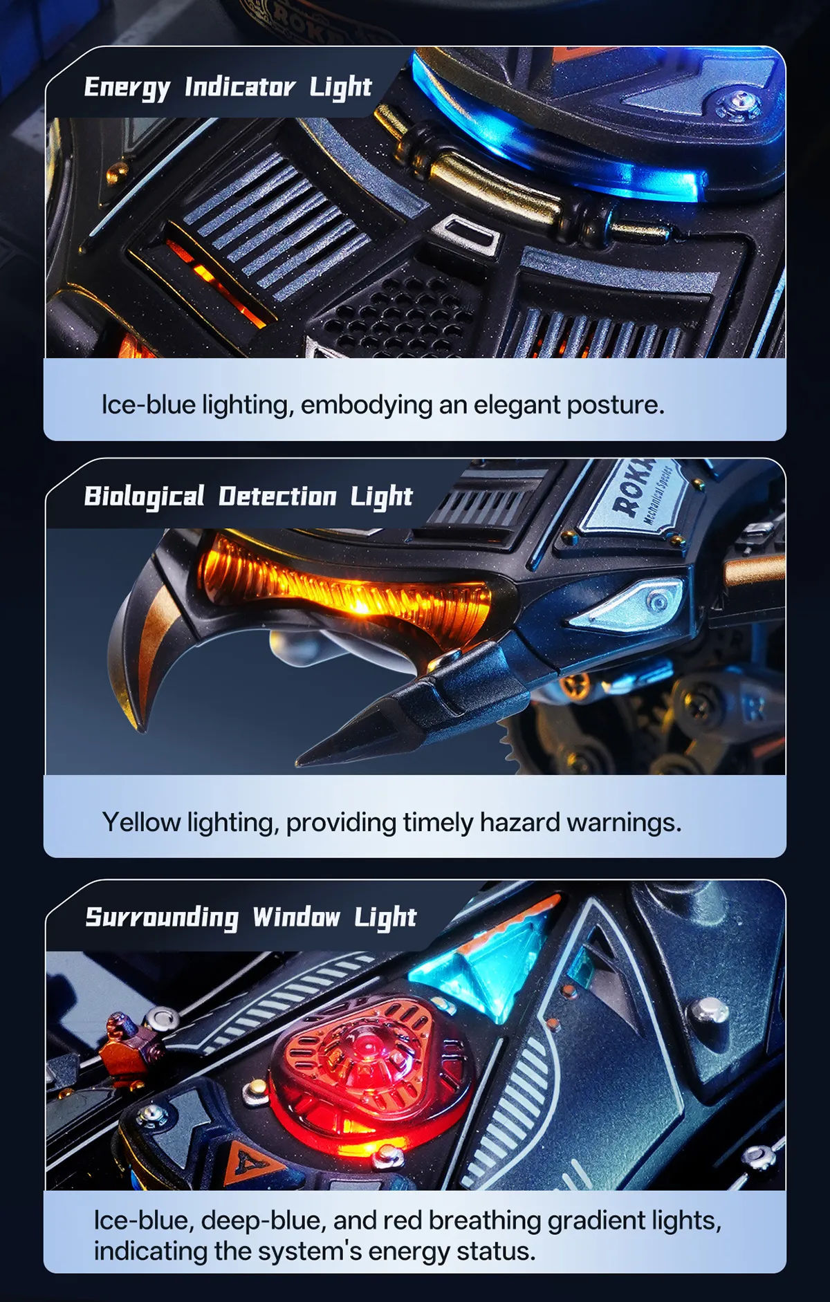 rokr manta ray mechanical 3d puzzle kit mi06