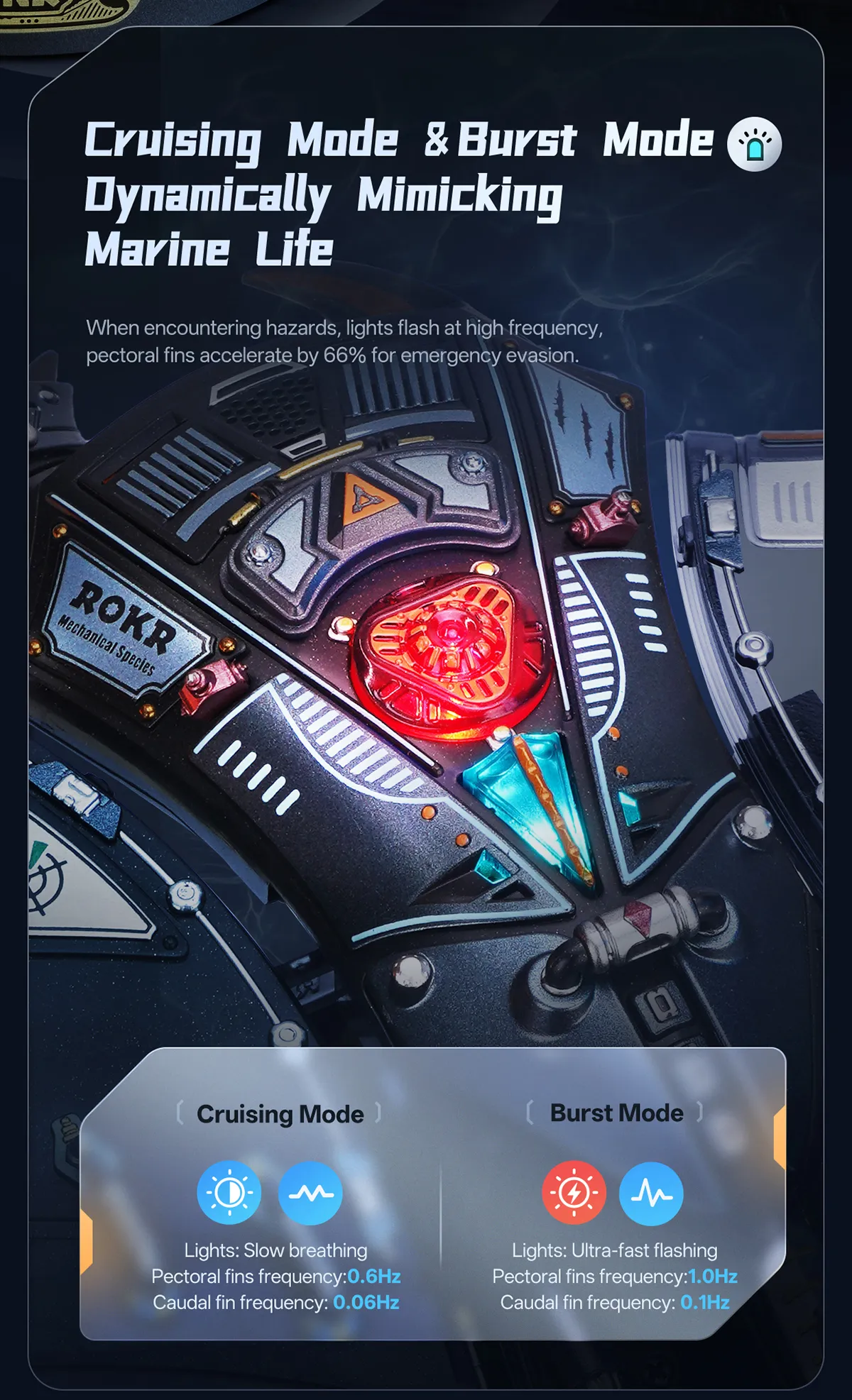 rokr manta ray mechanical 3d puzzle kit mi06