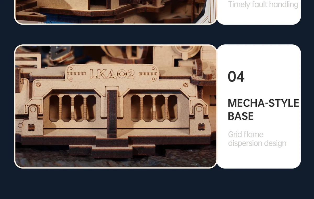 rokr space shuttle lka02 wooden 3d puzzle kit